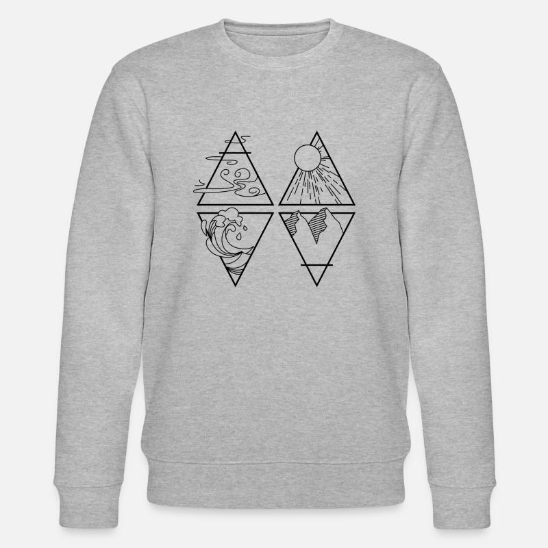 4 Éléments - Sweat bio CHANGER Stanley/Stella Unisexe - gris chiné