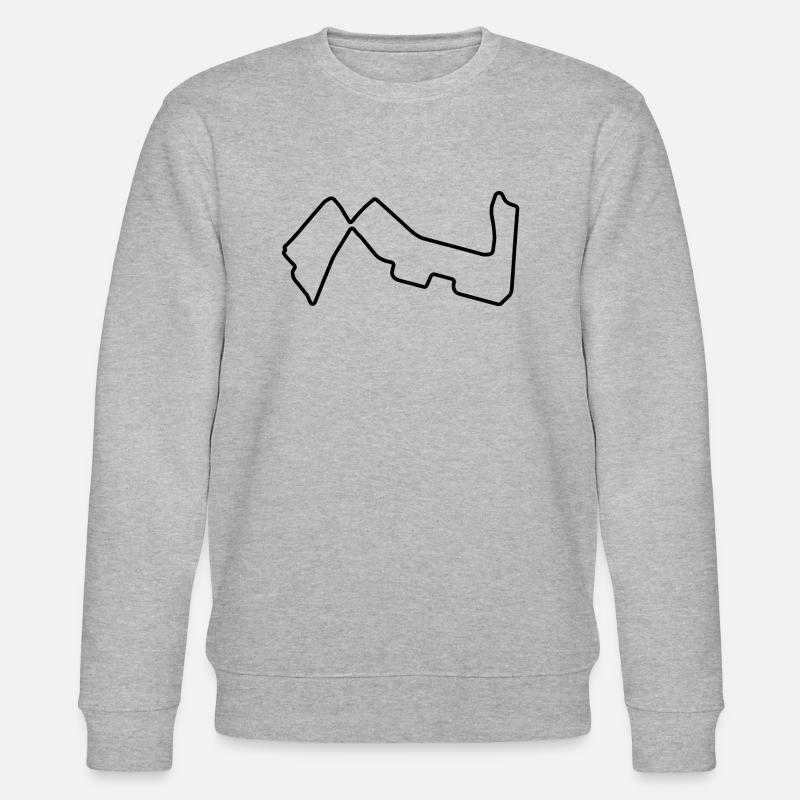 Singapur Rennstrecke - Stanley/Stella Unisex Bio-Sweatshirt CHANGER  - Grau meliert