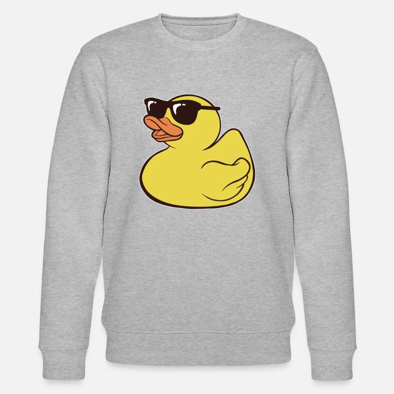 Cute Rubber Duck - Stanley/Stella Unisex Bio-Sweatshirt CHANGER  - Grau meliert