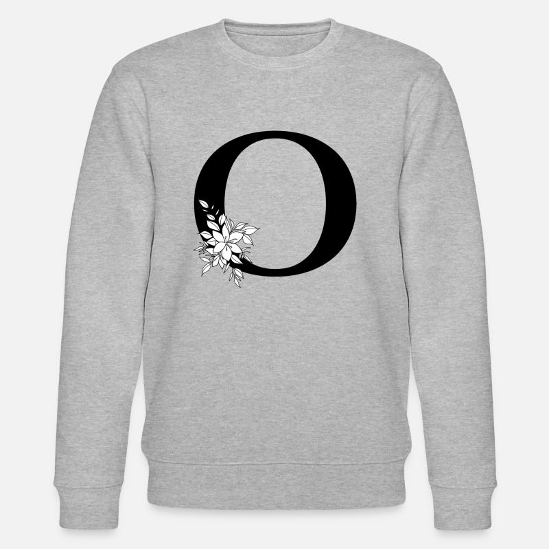 Buchstabe O - Stanley/Stella Unisex Bio-Sweatshirt CHANGER  - Grau meliert