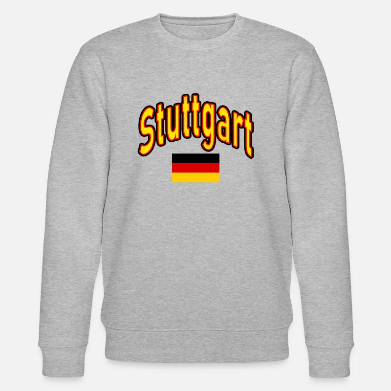 Stuttgart deutschland flagge - Stanley/Stella Unisex Bio-Sweatshirt CHANGER - Grau meliert