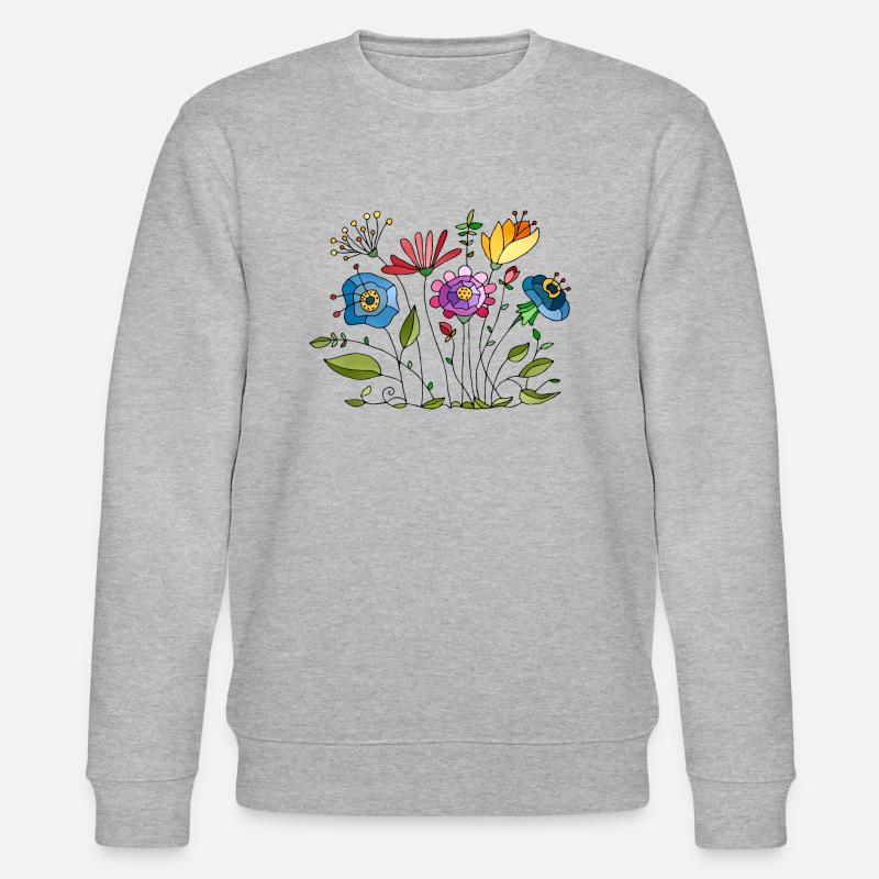 Fleur - Sweat bio CHANGER Stanley/Stella Unisexe - gris chiné