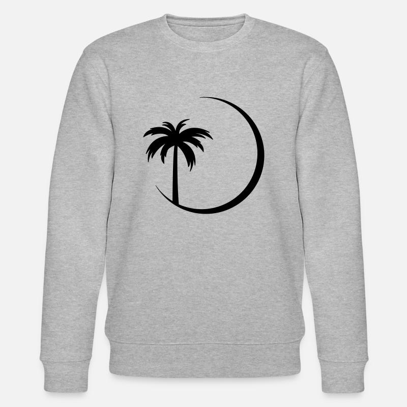 palm sonne 01 - Stanley/Stella Unisex Bio-Sweatshirt CHANGER  - Grau meliert