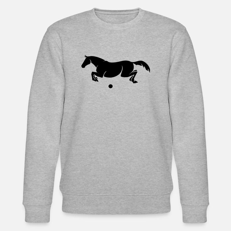 Pferd - Stanley/Stella Unisex Bio-Sweatshirt CHANGER  - Grau meliert