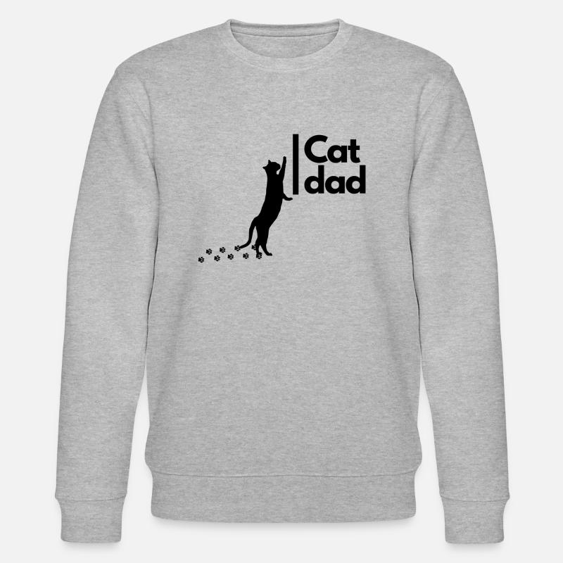 Chat papa - Sweat bio CHANGER Stanley/Stella Unisexe - gris chiné