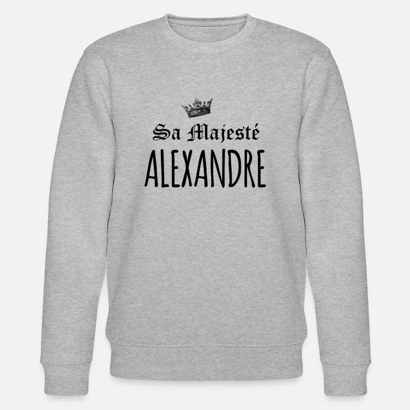 sa majesté Alexandre - Sweat bio CHANGER Stanley/Stella Unisexe - gris chiné