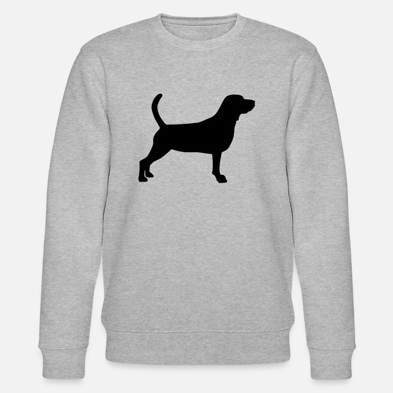 Beagle Silhouette 1 - Sweat bio CHANGER Stanley/Stella Unisexe - gris chiné
