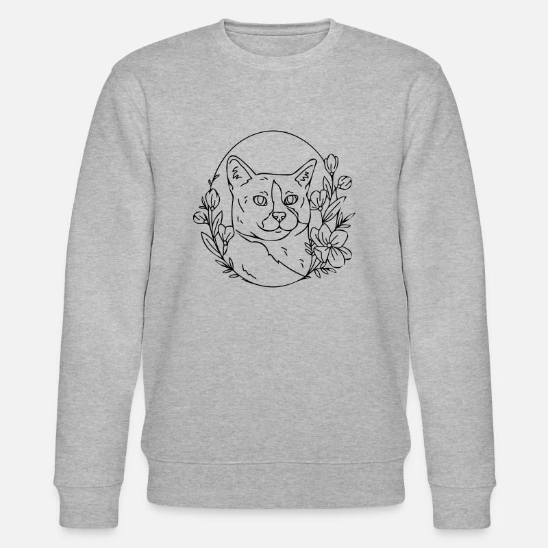 chat - Sweat bio CHANGER Stanley/Stella Unisexe - gris chiné