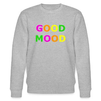 Good Mood - Stanley/Stella Unisex Bio-Sweatshirt CHANGER  - Grau meliert - Vorne - Nik (191cm) & Marisol (170cm)