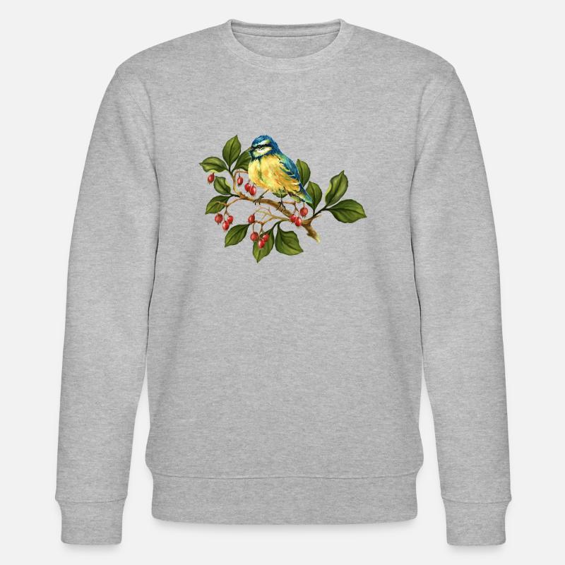 Bunter Vogel - Stanley/Stella Unisex Bio-Sweatshirt CHANGER  - Grau meliert
