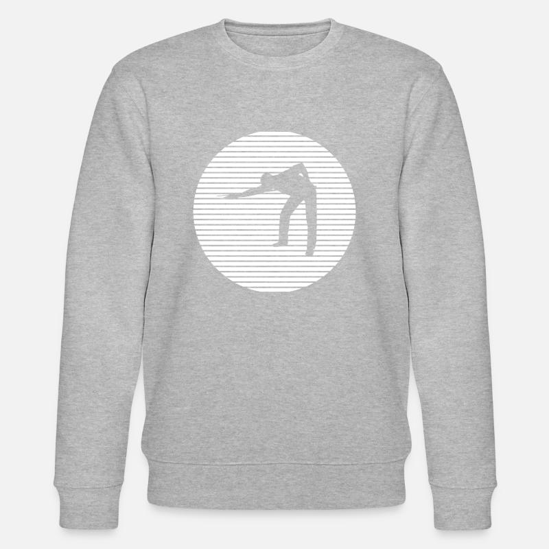 Billiard Snooker - Stanley/Stella Unisex Bio-Sweatshirt CHANGER - Grau meliert