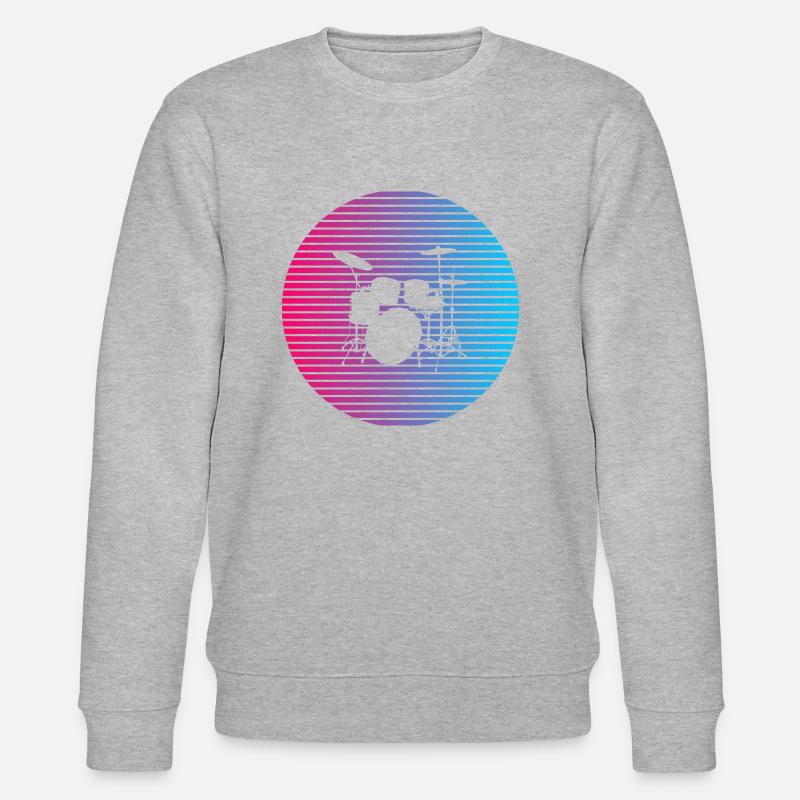 J’aime les drums - Sweat bio CHANGER Stanley/Stella Unisexe - gris chiné