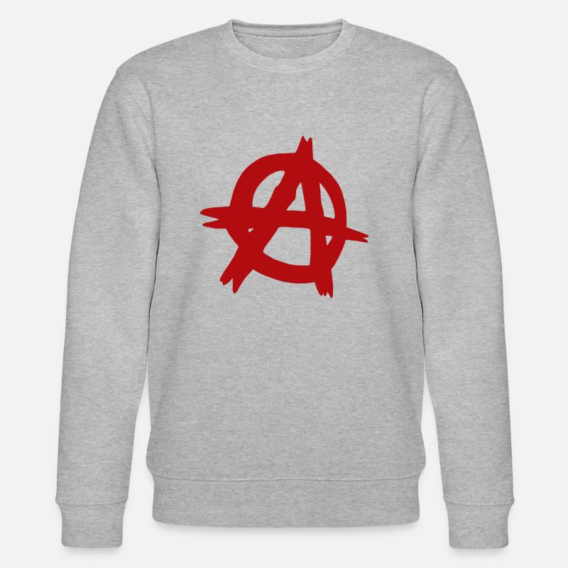 Anarquía - Sudadera ecológica unisex CHANGER de Stanley/Stella - gris jaspeado