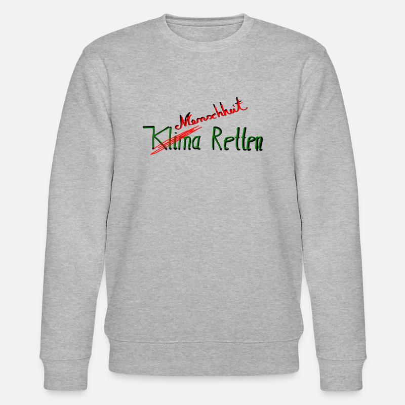 Klima Retten - Stanley/Stella Unisex Bio-Sweatshirt CHANGER  - Grau meliert