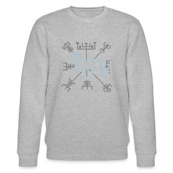 tölter vegvisir - Stanley/Stella Unisex Bio-Sweatshirt CHANGER  - Grau meliert - Vorne - Nik (191cm) & Marisol (170cm)