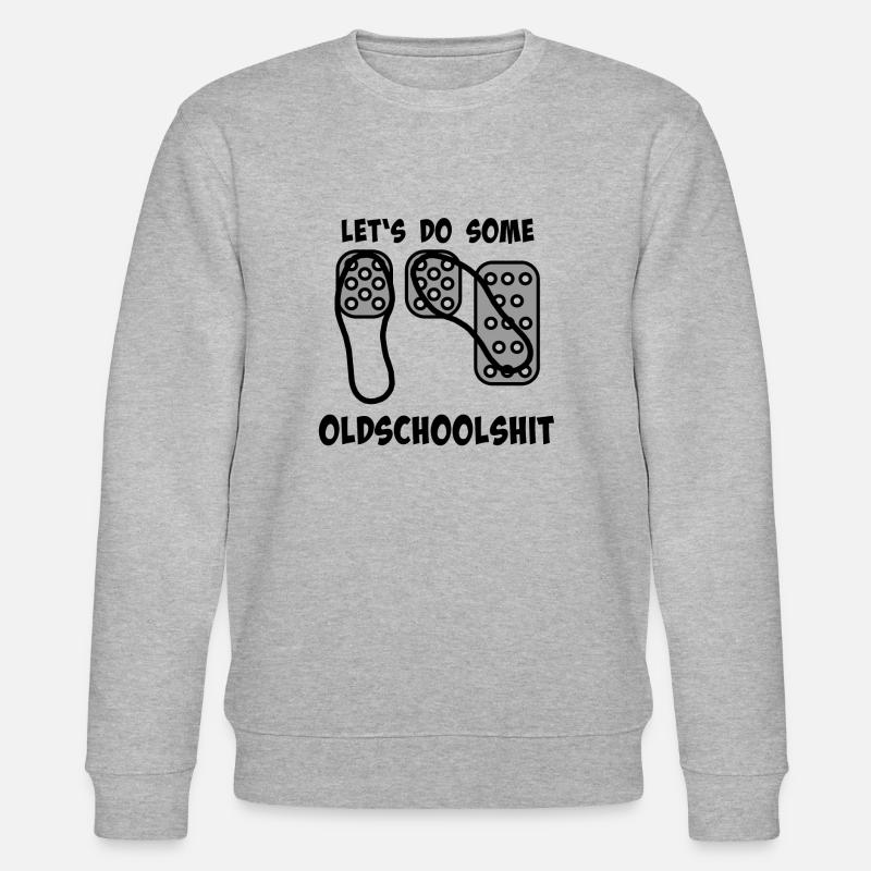 Pedale - Oldschoolshit - Spitze-Hacke-Technik - Stanley/Stella Unisex Bio-Sweatshirt CHANGER - Grau meliert