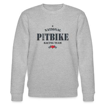 Pitbike NRT AG Türkiye - Sweat bio CHANGER Stanley/Stella Unisexe - gris chiné - Devant - Nik (191cm) & Marisol (170cm)