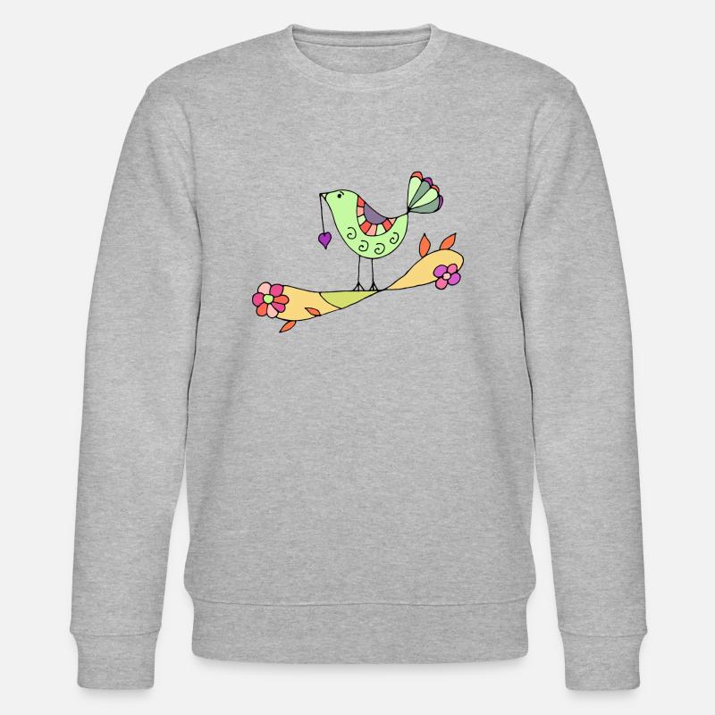 Vogel - Stanley/Stella Unisex Bio-Sweatshirt CHANGER  - Grau meliert