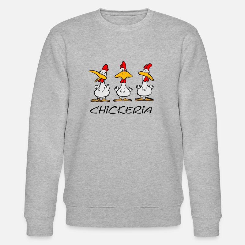 Chickeria - Stanley/Stella Unisex Bio-Sweatshirt CHANGER  - Grau meliert