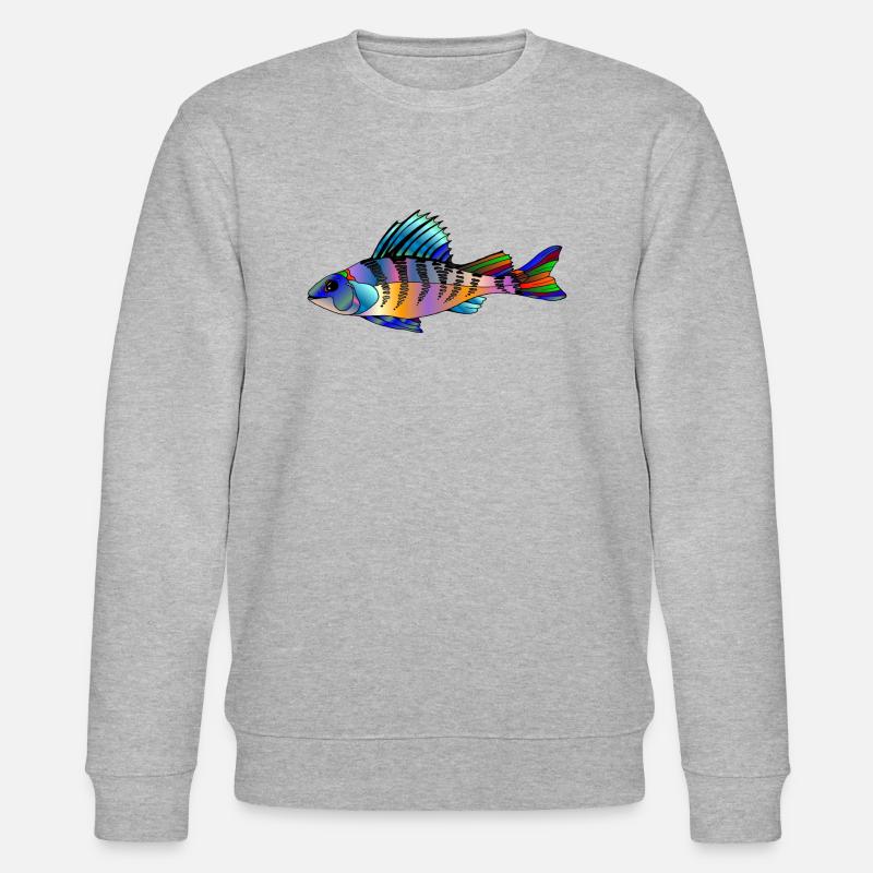 Fisch - Stanley/Stella Unisex Bio-Sweatshirt CHANGER - Grau meliert