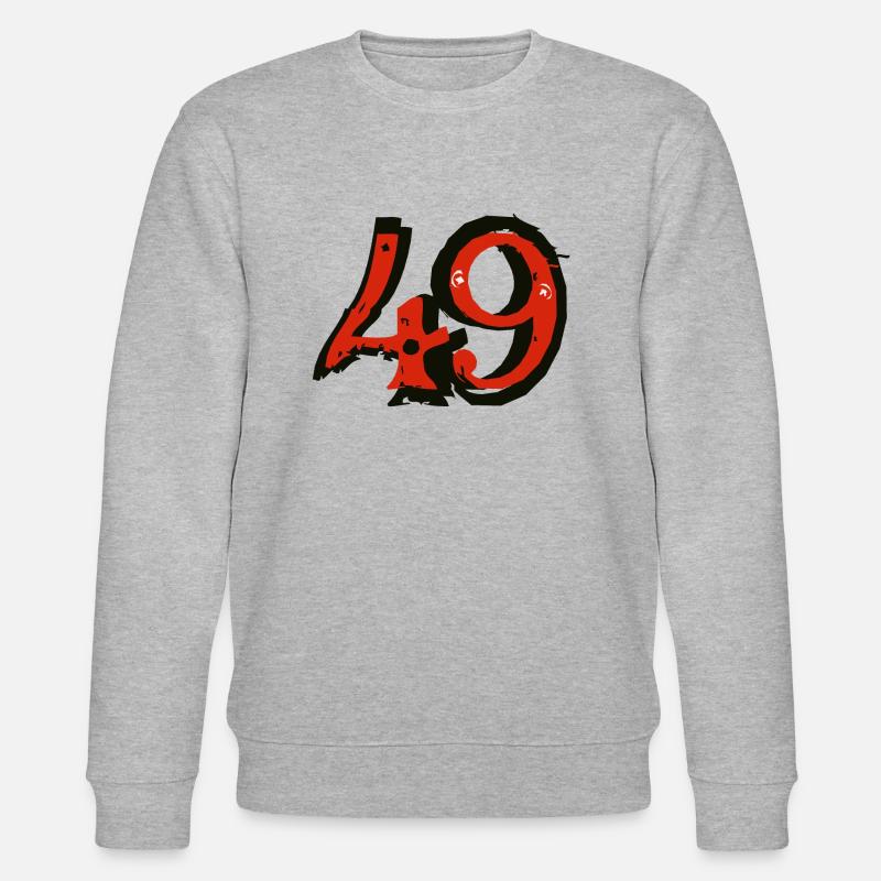 49 Nummer neunundvierzig 2 - Stanley/Stella Unisex Bio-Sweatshirt CHANGER  - Grau meliert