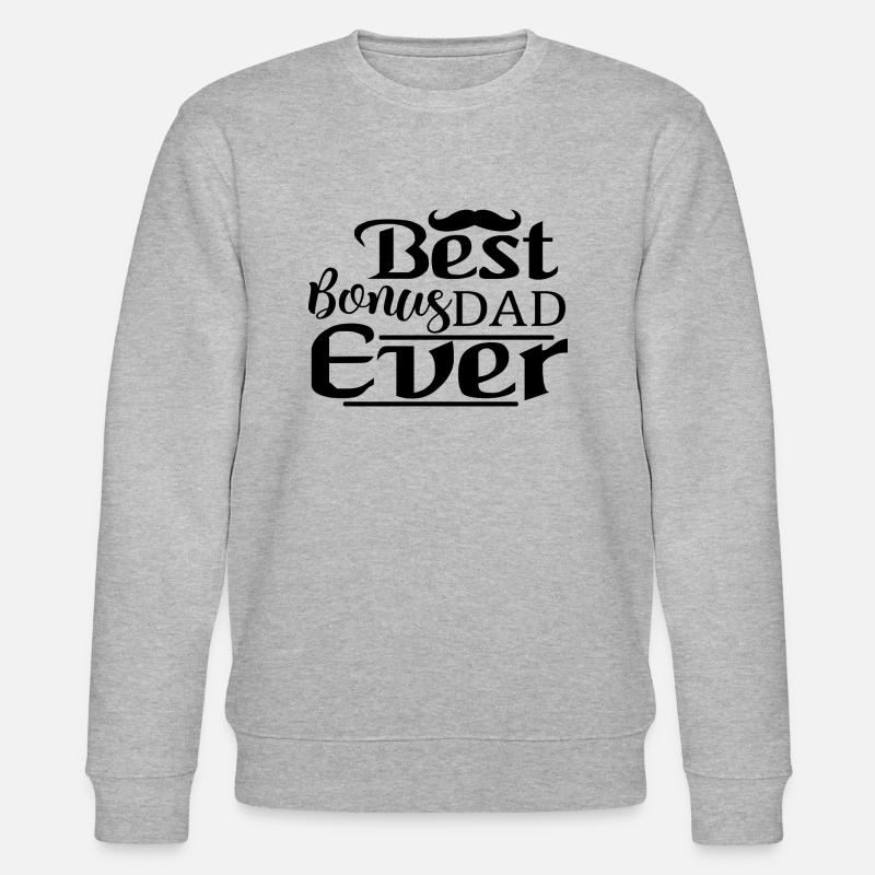 Best Bonus Dad Ever - Stanley/Stella Unisex Bio-Sweatshirt CHANGER  - Grau meliert