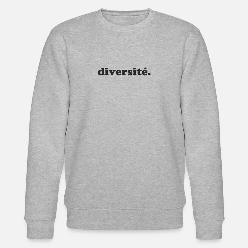 diversité - Diversität - Stanley/Stella Unisex Bio-Sweatshirt CHANGER  - Grau meliert