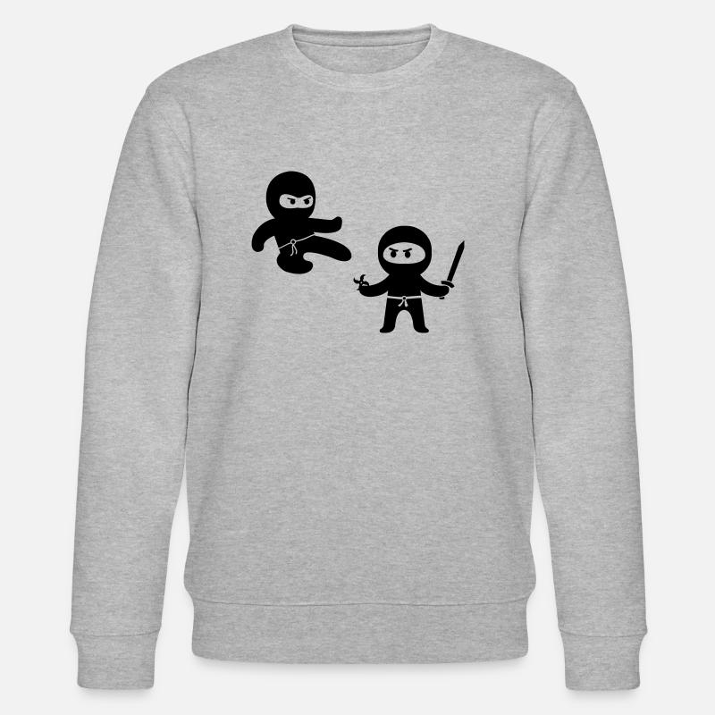 ninjas - Stanley/Stella Unisex Bio-Sweatshirt CHANGER  - Grau meliert
