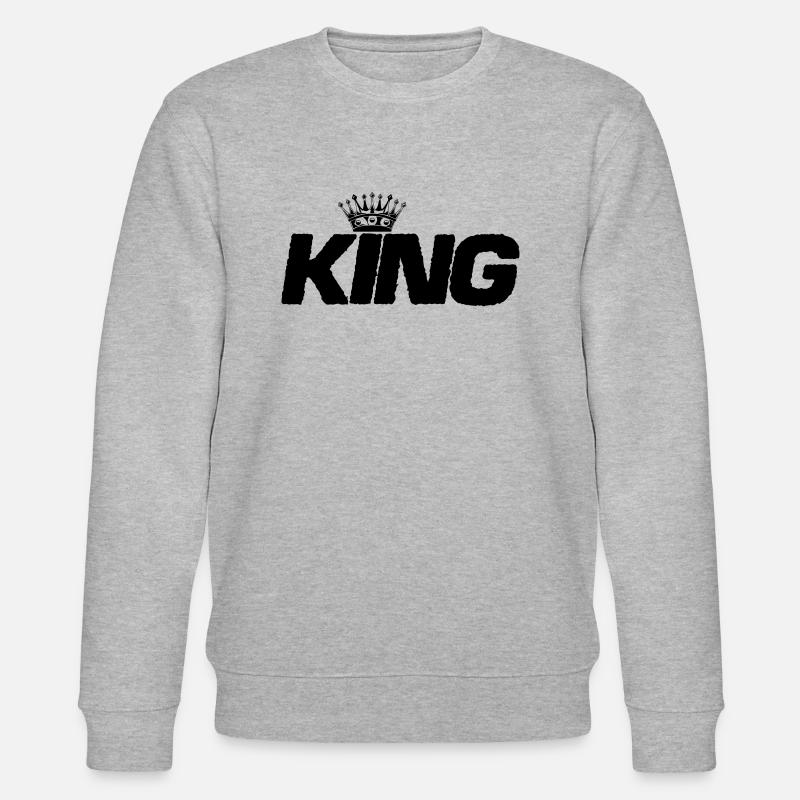 king - Stanley/Stella Unisex Bio-Sweatshirt CHANGER  - Grau meliert