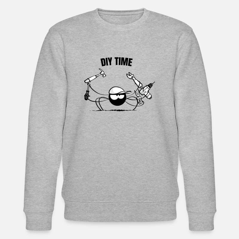 Beth die Spinne - DIY (Textversion) - Stanley/Stella Unisex Bio-Sweatshirt CHANGER  - Grau meliert