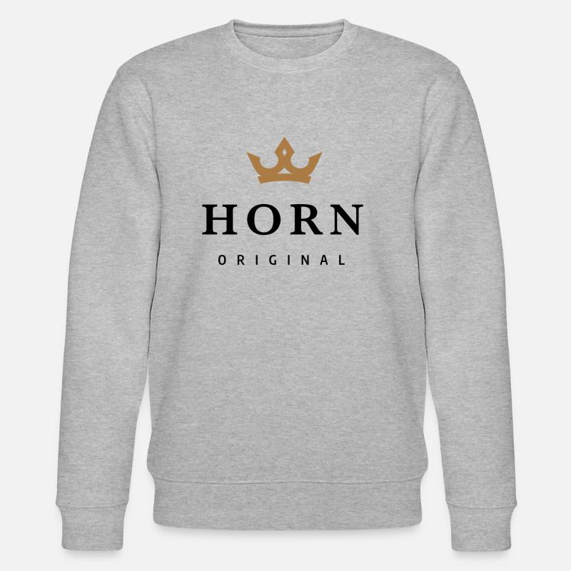 Horn - Stanley/Stella Unisex Bio-Sweatshirt CHANGER  - Grau meliert