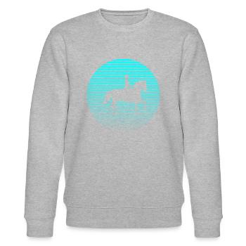 Reiterin - Stanley/Stella Unisex Bio-Sweatshirt CHANGER  - Grau meliert - Vorne - Nik (191cm) & Marisol (170cm)