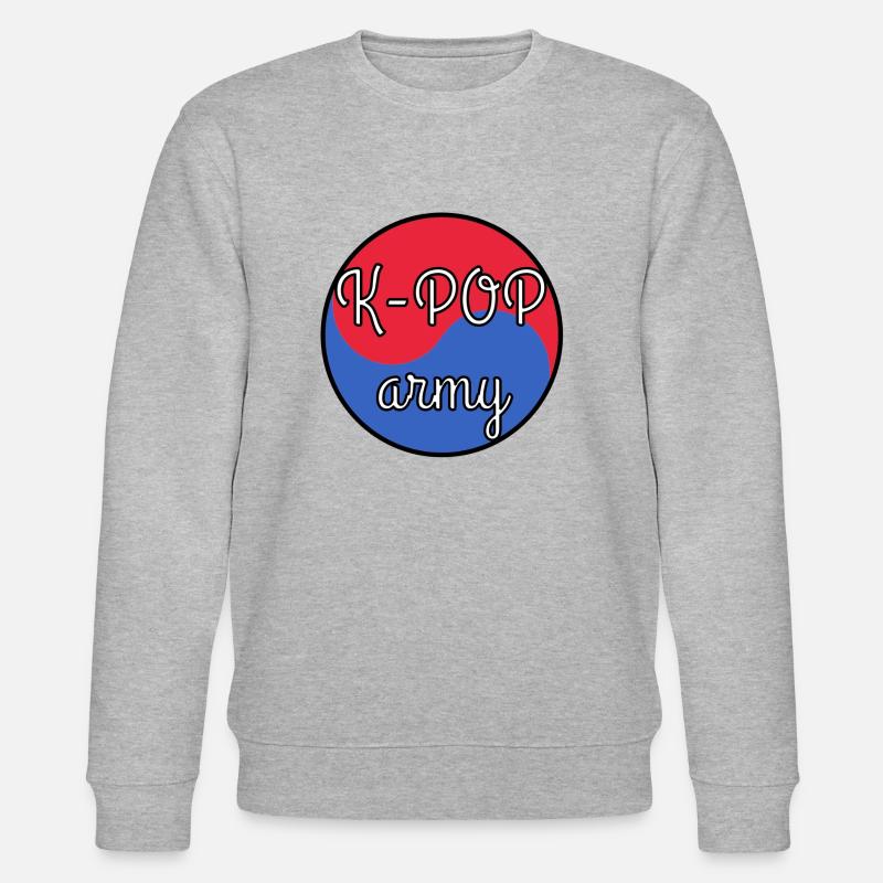 K POP Army - Sweat bio CHANGER Stanley/Stella Unisexe - gris chiné