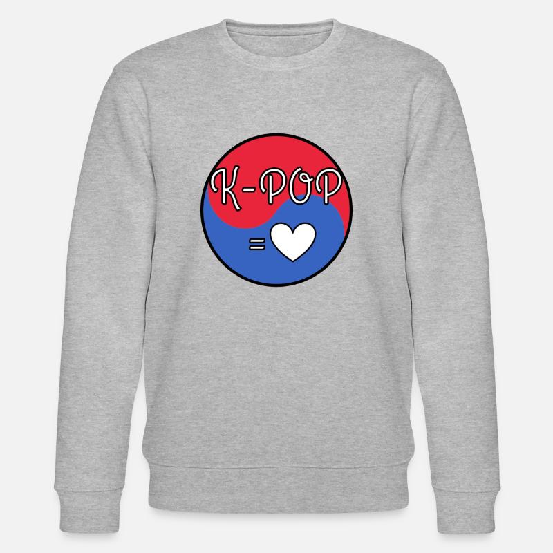 K POP c'est l'amour - Sweat bio CHANGER Stanley/Stella Unisexe - gris chiné
