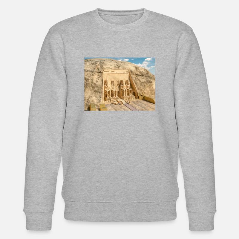 Temple d'Abou Simbel en Egypte - Sweat bio CHANGER Stanley/Stella Unisexe - gris chiné