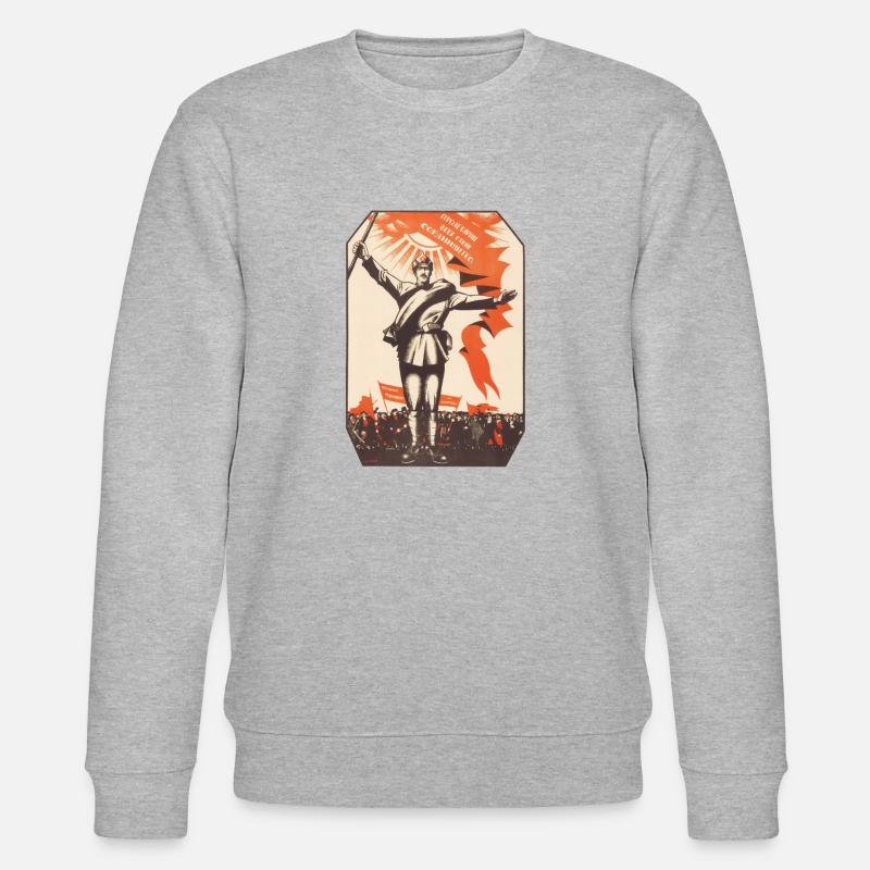 Kommunistisch - Stanley/Stella Unisex Bio-Sweatshirt CHANGER  - Grau meliert