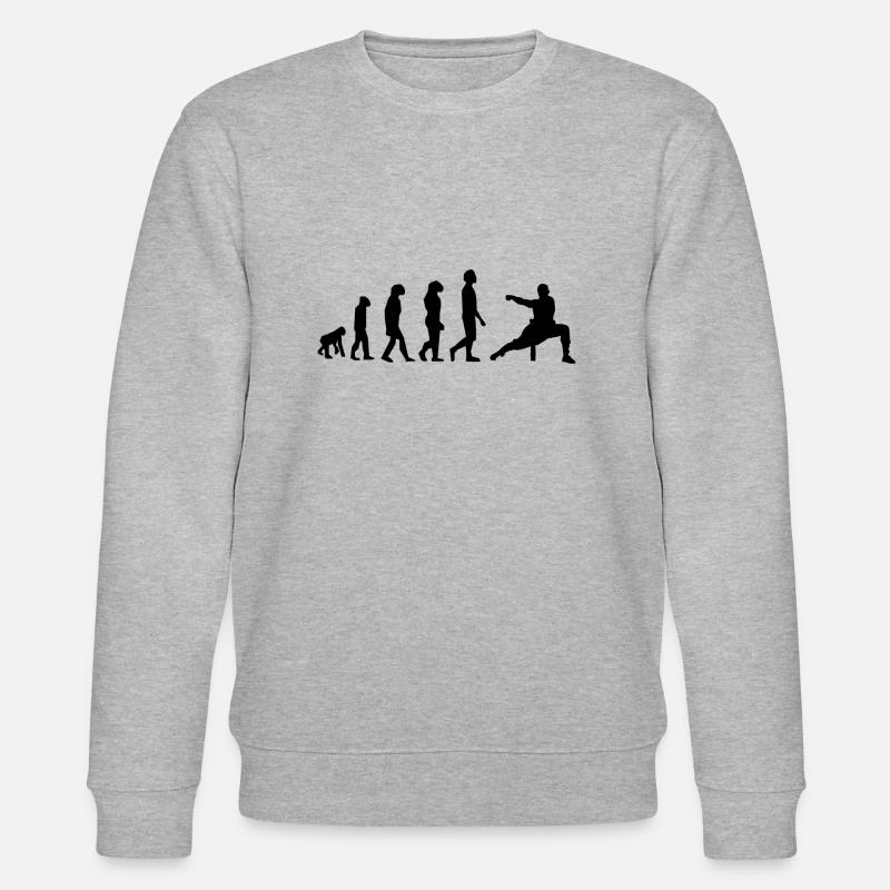 Kung fu evolution - Stanley/Stella CHANGER Unisex Organic Sweatshirt - heather grey