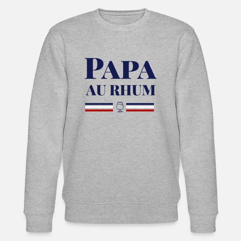 PAPA AU RHUM - Sweat bio CHANGER Stanley/Stella Unisexe - gris chiné