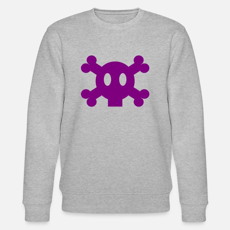 Schädel und Knochen - Stanley/Stella Unisex Bio-Sweatshirt CHANGER  - Grau meliert