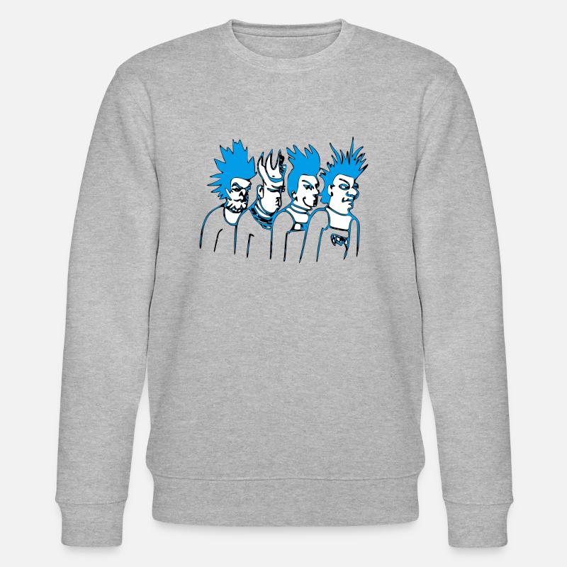 Punk Team - Stanley/Stella Unisex Bio-Sweatshirt CHANGER  - Grau meliert