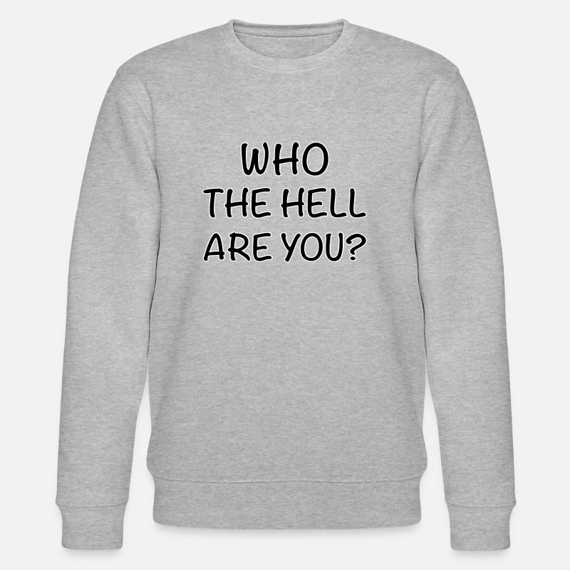 Wer bist du - Stanley/Stella Unisex Bio-Sweatshirt CHANGER  - Grau meliert