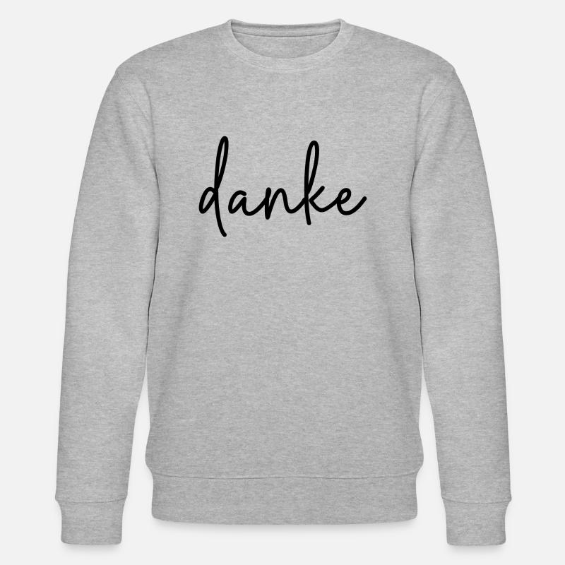 Danke - Stanley/Stella Unisex Bio-Sweatshirt CHANGER  - Grau meliert