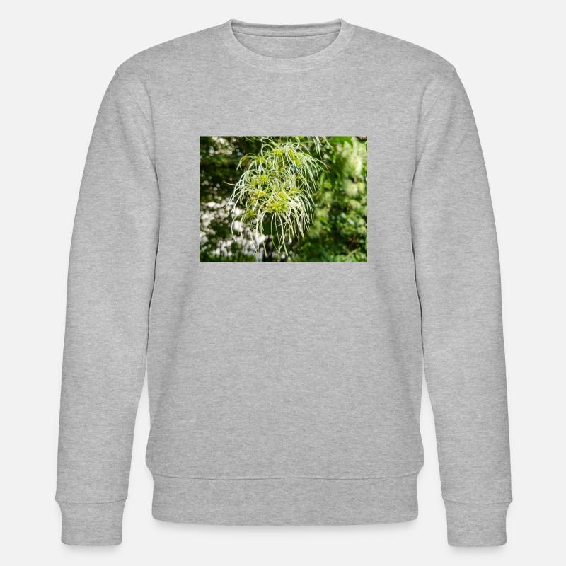 Traveller's Joy Clematis vitalba - Stanley/Stella Unisex Bio-Sweatshirt CHANGER - Grau meliert