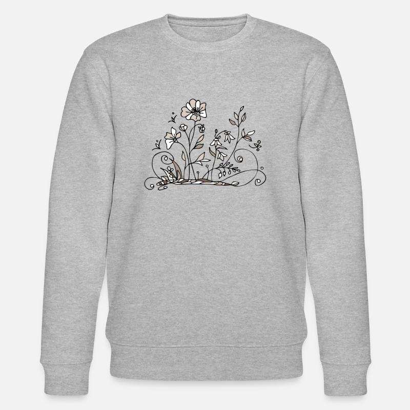 Fleur - Sweat bio CHANGER Stanley/Stella Unisexe - gris chiné