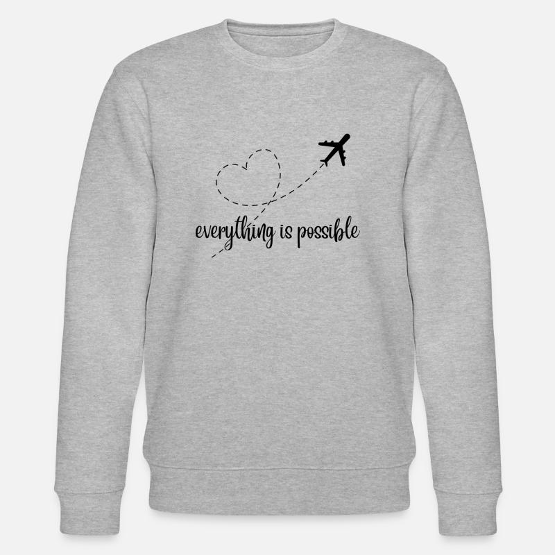 Everything is possible - Stanley/Stella CHANGER Unisex Organic Sweatshirt - heather grey