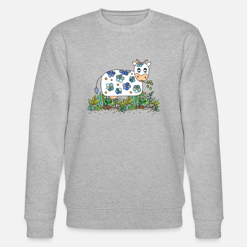 Vache - Sweat bio CHANGER Stanley/Stella Unisexe - gris chiné
