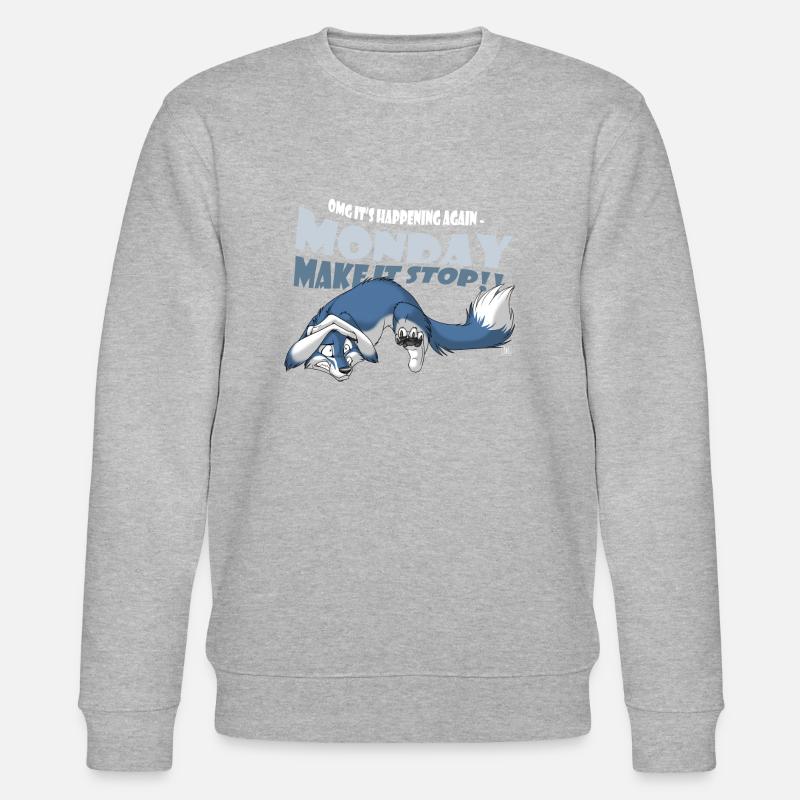 Monday - Make it Stop - Stanley/Stella Unisex Bio-Sweatshirt CHANGER  - Grau meliert