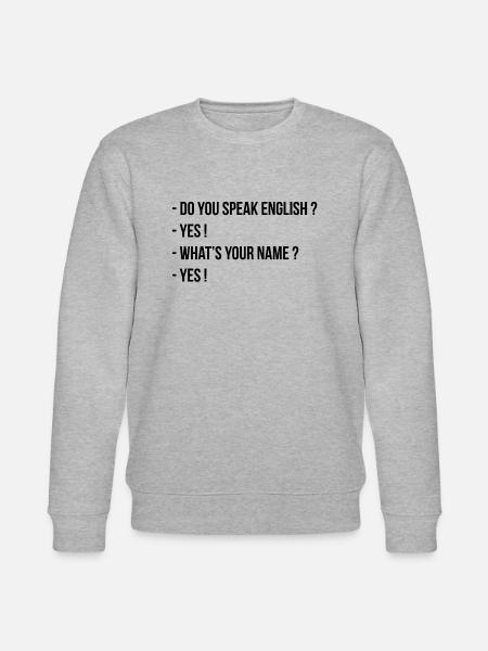 Sprechen Sie Englisch? - Stanley/Stella Unisex Bio-Sweatshirt CHANGER - Grau meliert