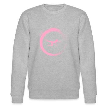 Pilates - Stanley/Stella Unisex Bio-Sweatshirt CHANGER  - Grau meliert - Vorne - Nik (191cm) & Marisol (170cm)