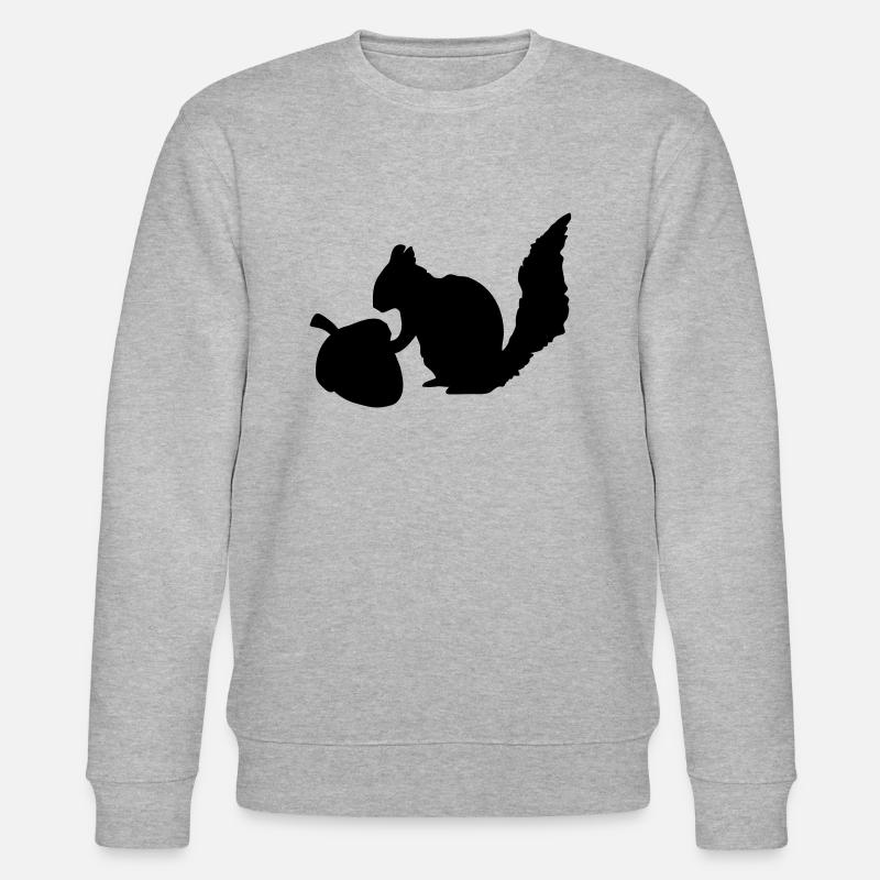 Squirrel Nut - Stanley/Stella CHANGER Unisex Organic Sweatshirt - heather grey